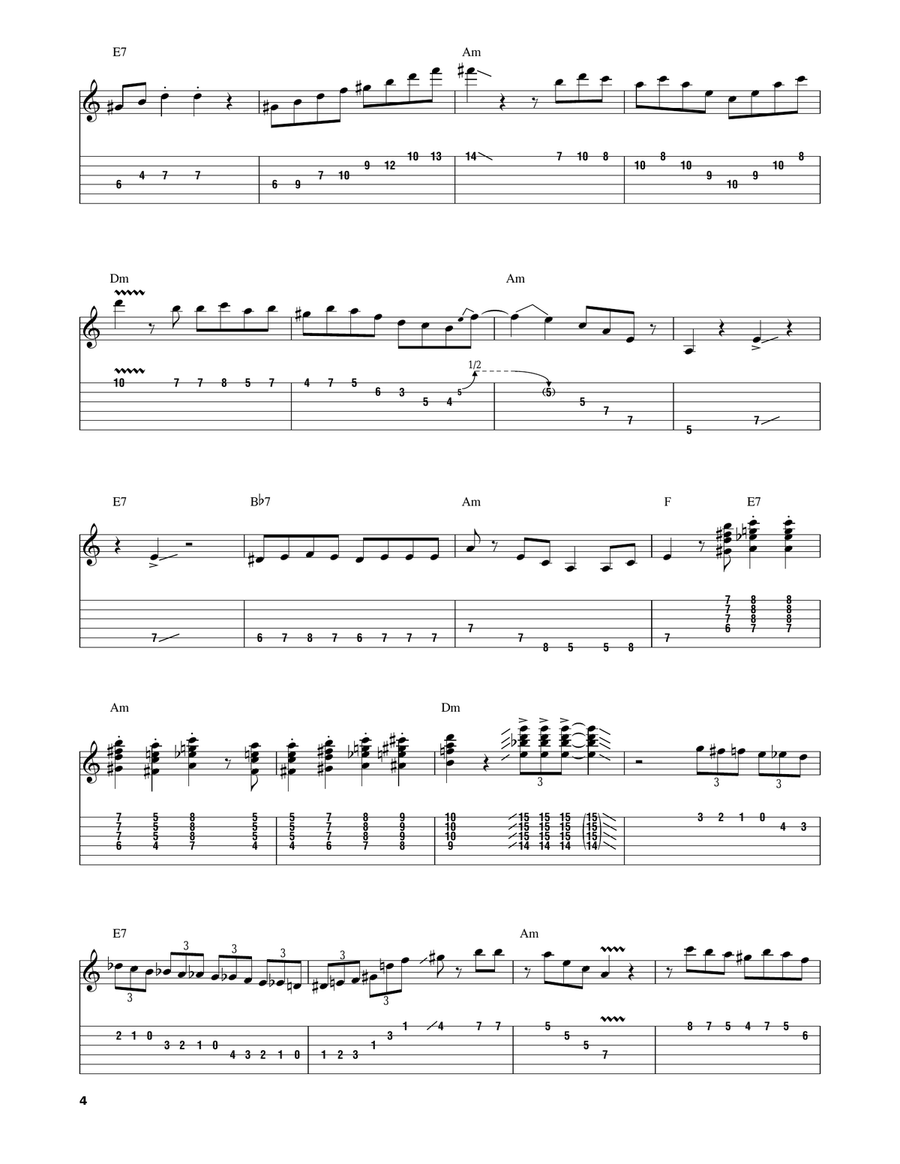 Minor Swing Electric Guitar scores gallery preview page 4