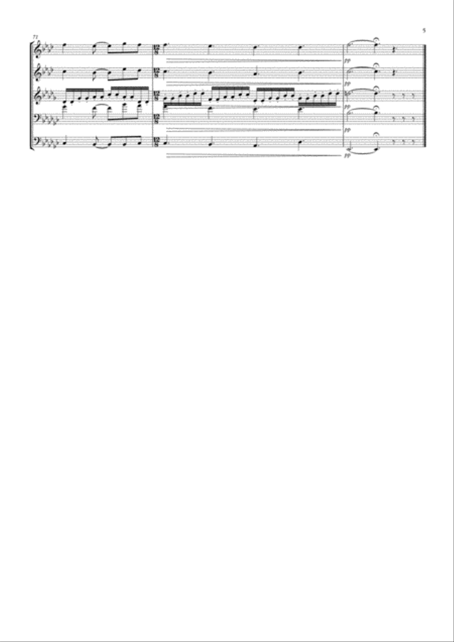 Anyone Who Had A Heart Brass Ensemble scores gallery preview page 5