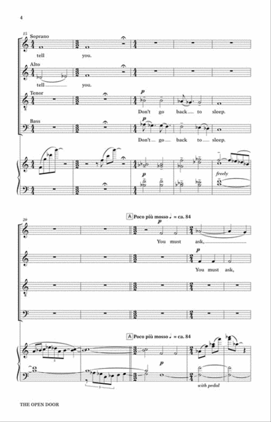 The Open Door 4-Part scores gallery preview page 3