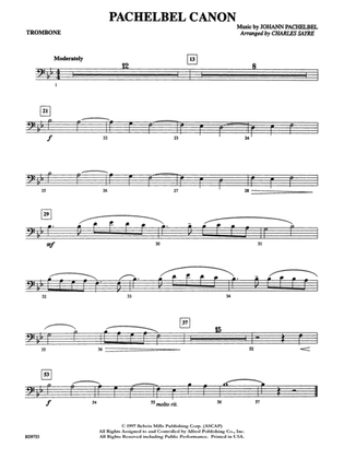 Pachelbel Canon: 1st Trombone