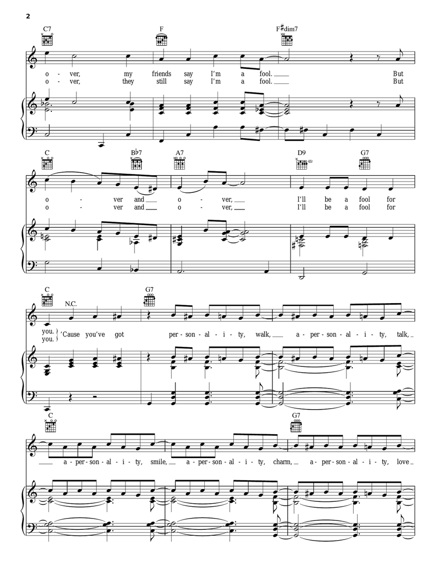 (You've Got) Personality (You've Got) Personality Acoustic Guitar scores gallery preview page 2