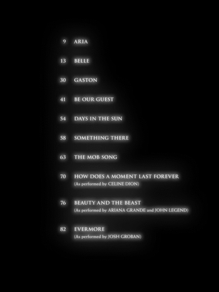 Beauty and the Beast Piano, Vocal, Guitar scores gallery preview page 2