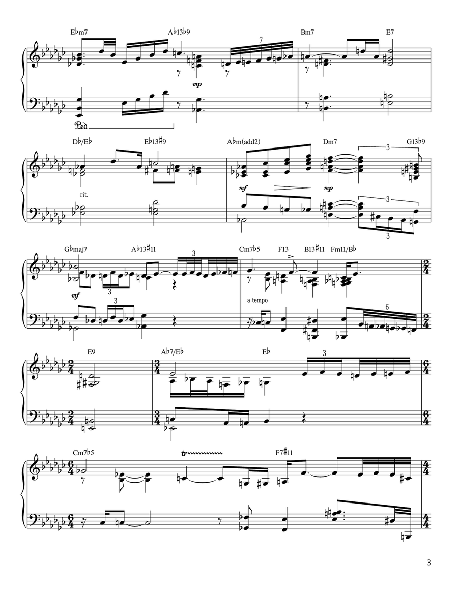 'Round Midnight Piano scores gallery preview page 3