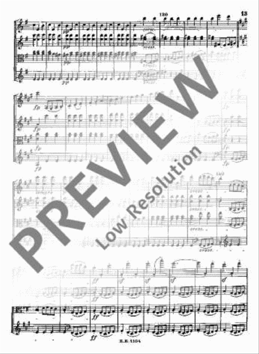 String Quartet F major String Quartet scores gallery preview page 20