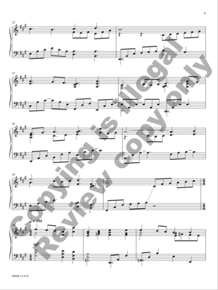 I Sing the Mighty Power of God Piano Solo scores gallery preview page 6