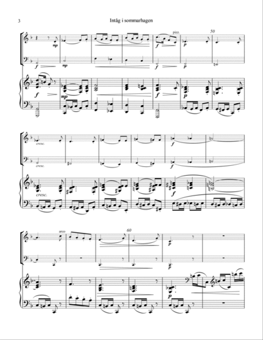 Intåg i sommarhagen for piano trio Intåg i sommarhagen for piano trio Piano Trio scores gallery preview page 4