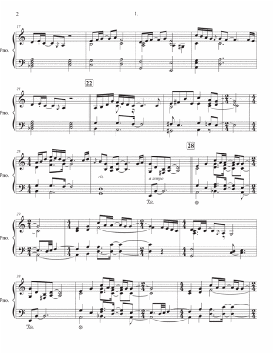 1. (for solo piano) Piano Solo scores gallery preview page 2