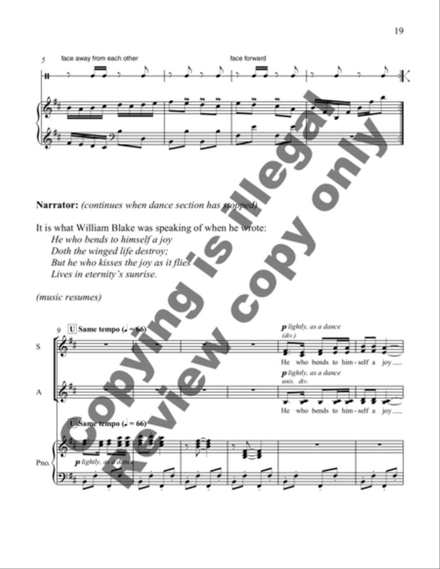 Lessons from the Sea (Cantata) SSAA scores gallery preview page 21