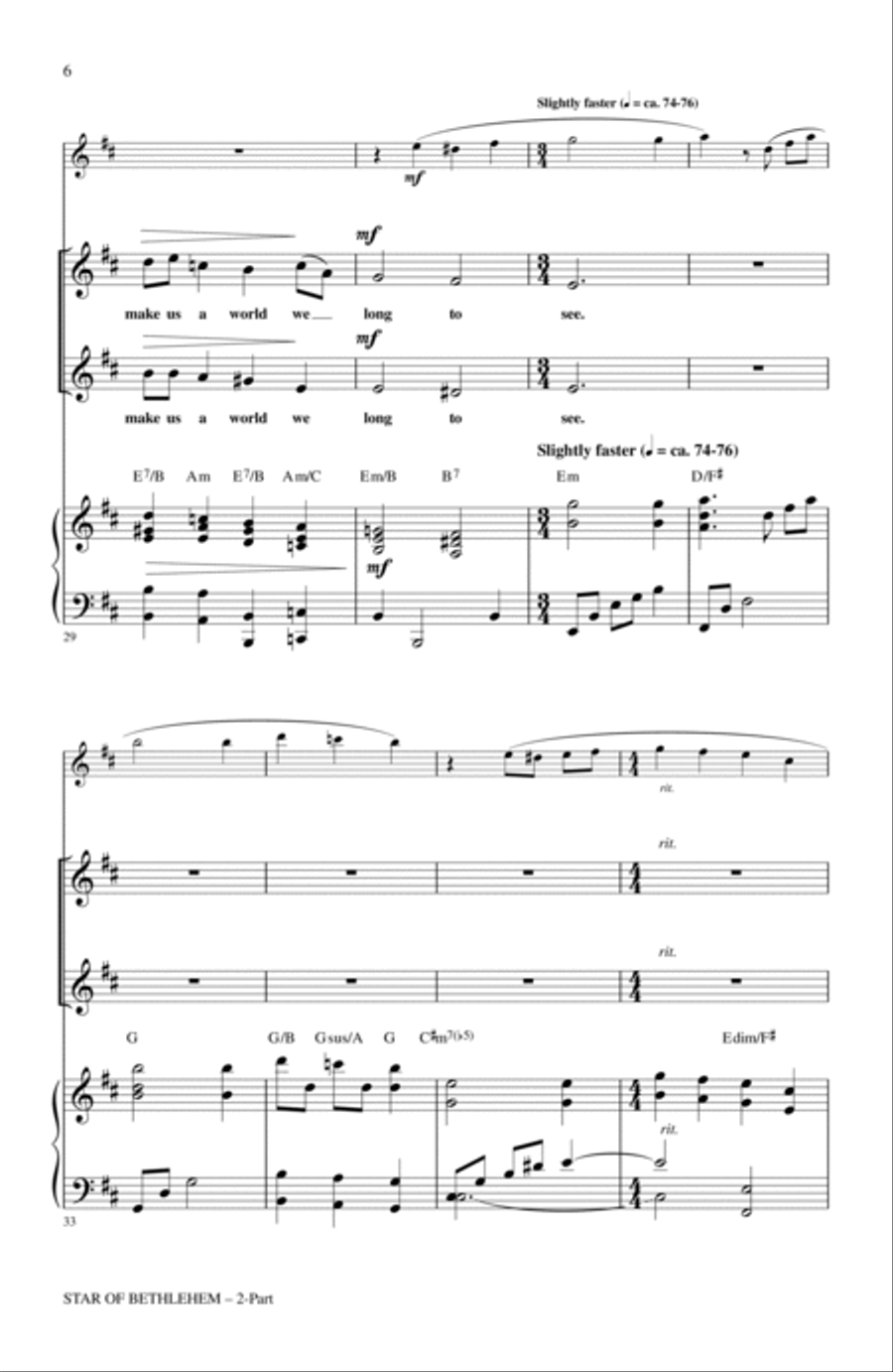 Star Of Bethlehem 2-Part scores gallery preview page 5
