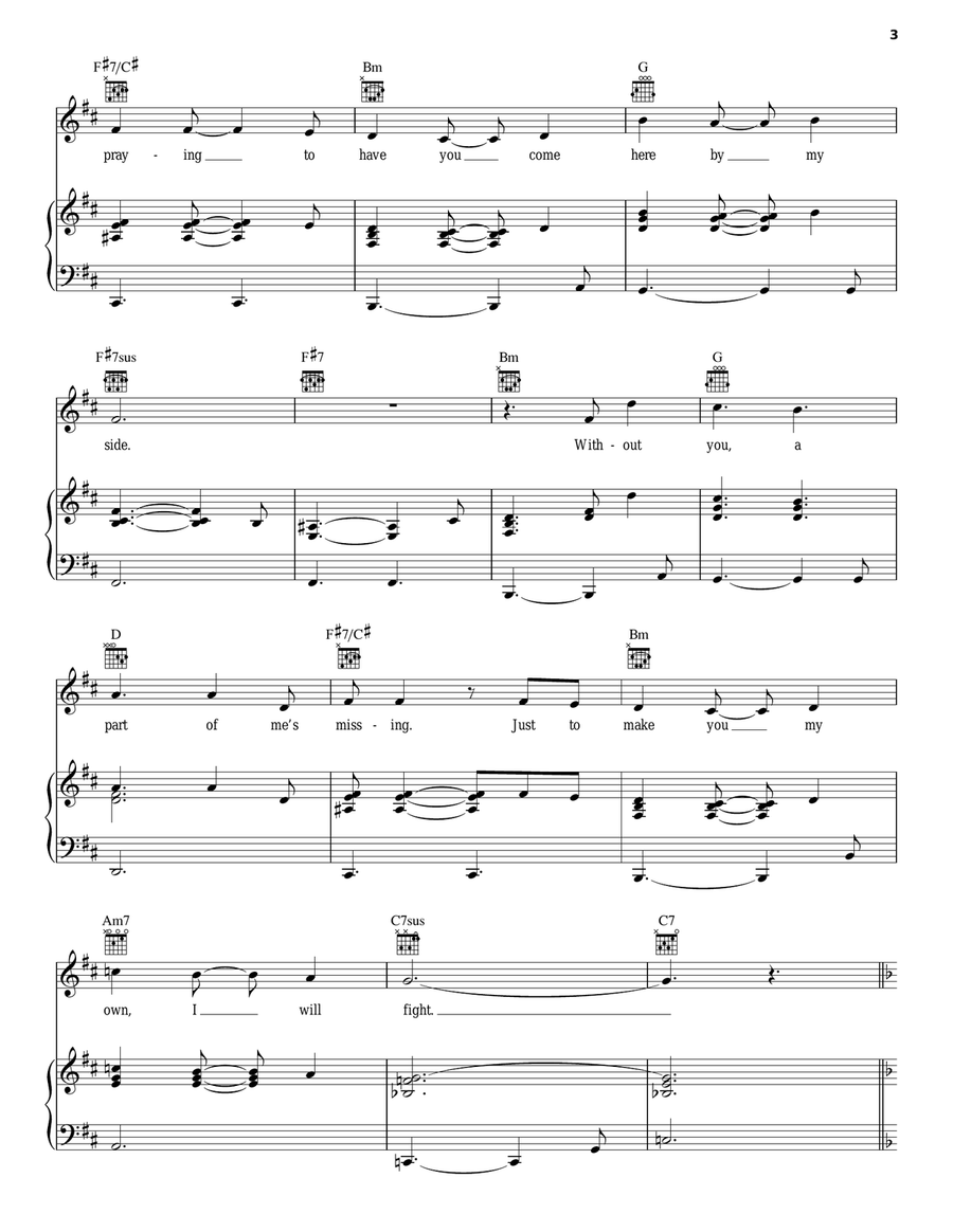 I Love You Too Much Guitar scores gallery preview page 3