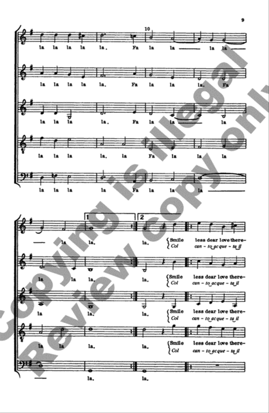 Invitation to Madrigals, Book 7 SSATB scores gallery preview page 10