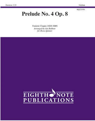 Book cover for Prelude No. 4 Op. 8