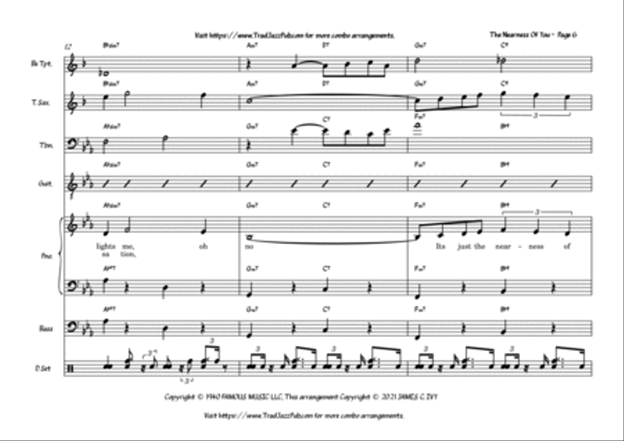 The Nearness Of You Large Ensemble scores gallery preview page 6