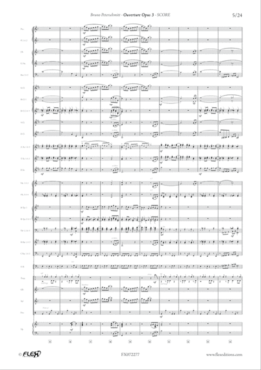 Ouverture Opus 3 Concert Band scores gallery preview page 6