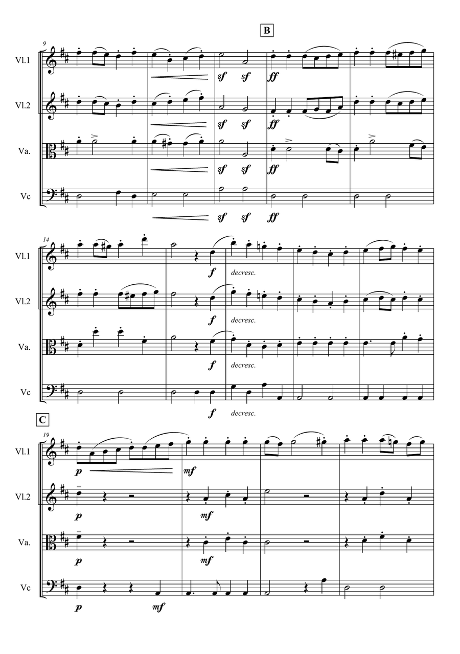 American Patrol String Quartet scores gallery preview page 2