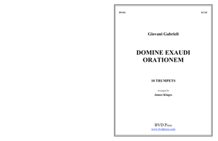 Domine exaudi orationem Trumpet scores gallery preview page 1