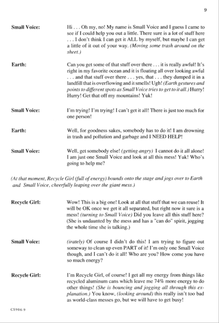 Gonna Have An Earth Day - Singer's Ed Unison Choir scores gallery preview page 11