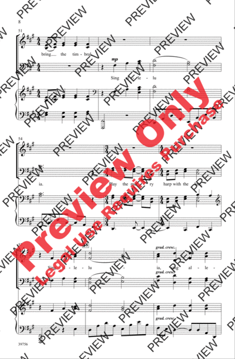 Exsultate, Jubilate Deo Exsultate, Jubilate Deo 4-Part scores gallery preview page 7