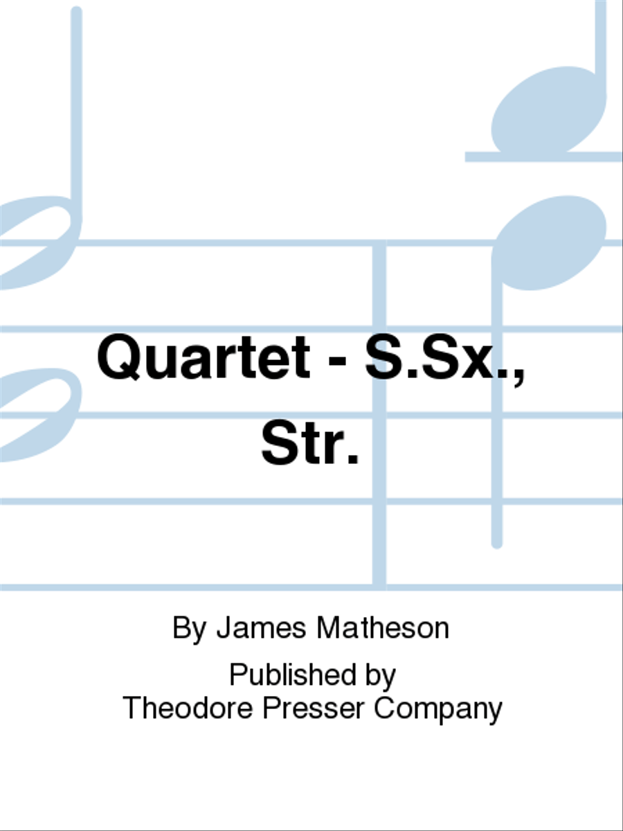Quartet Chamber Music scores gallery preview page 1