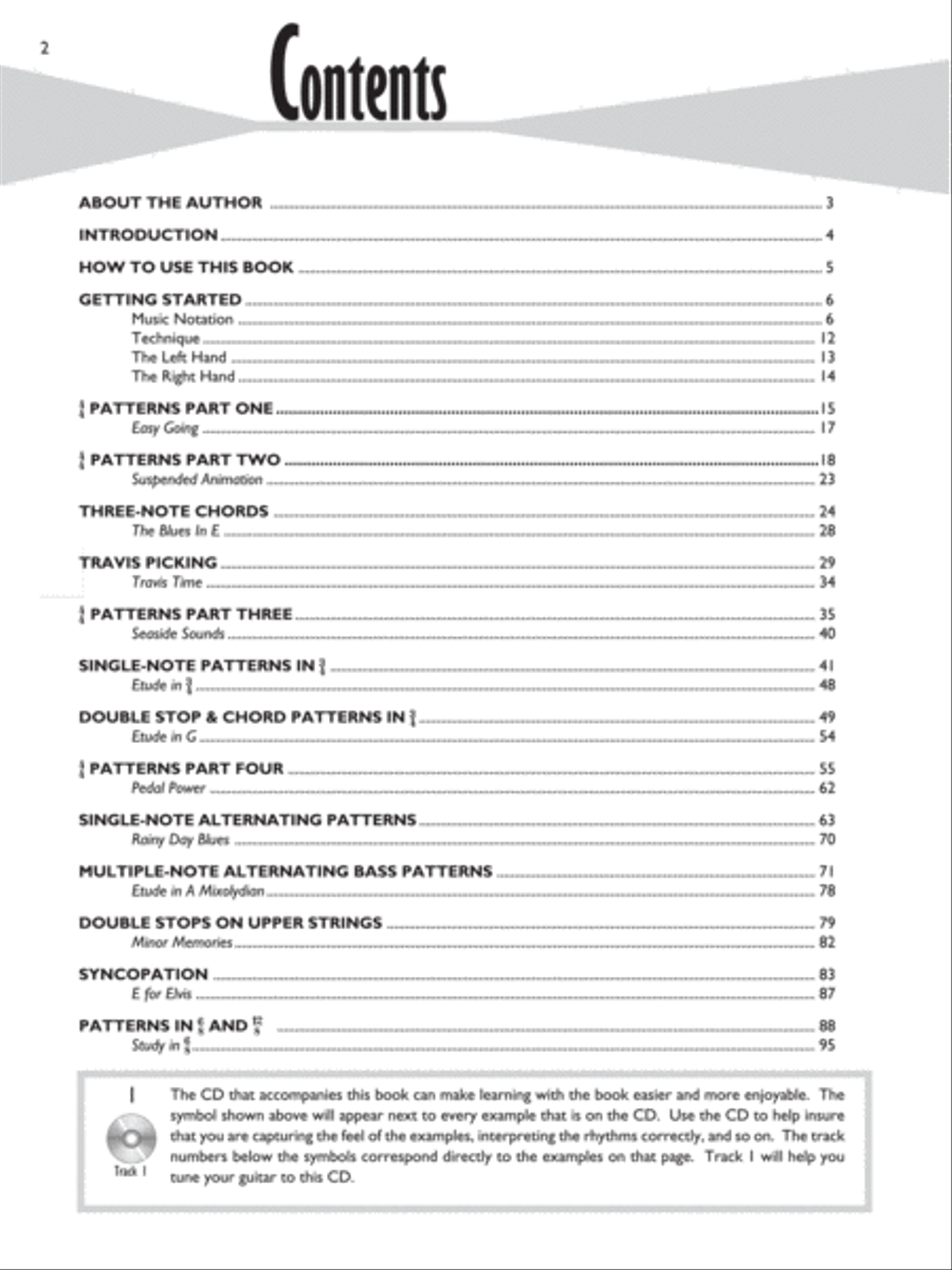 Fingerpicking Pattern Encyclopedia Acoustic Guitar scores gallery preview page 2
