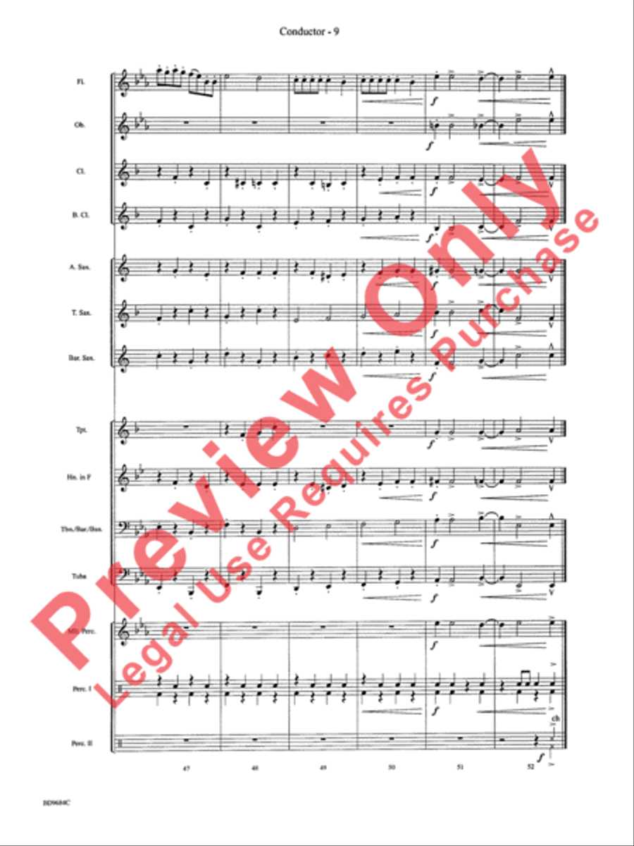 Dance of the Reed Flutes Concert Band scores gallery preview page 12