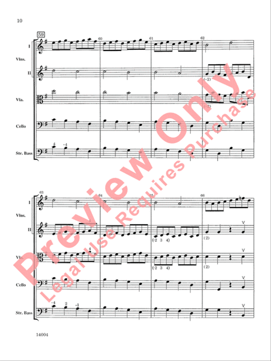 Symphony No. 4 String Orchestra scores gallery preview page 11