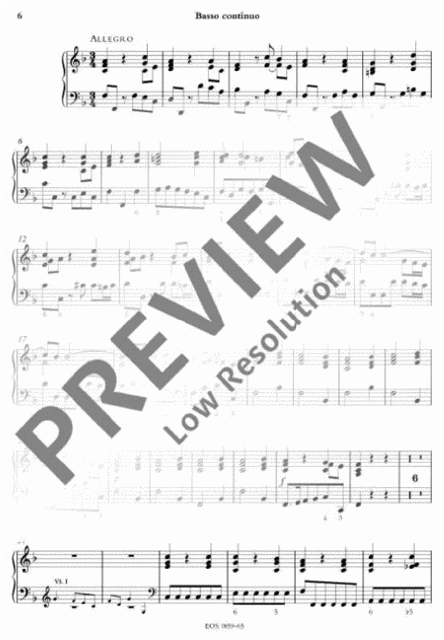 Concerto Grosso Concerto Grosso Basso Continuo scores gallery preview page 6