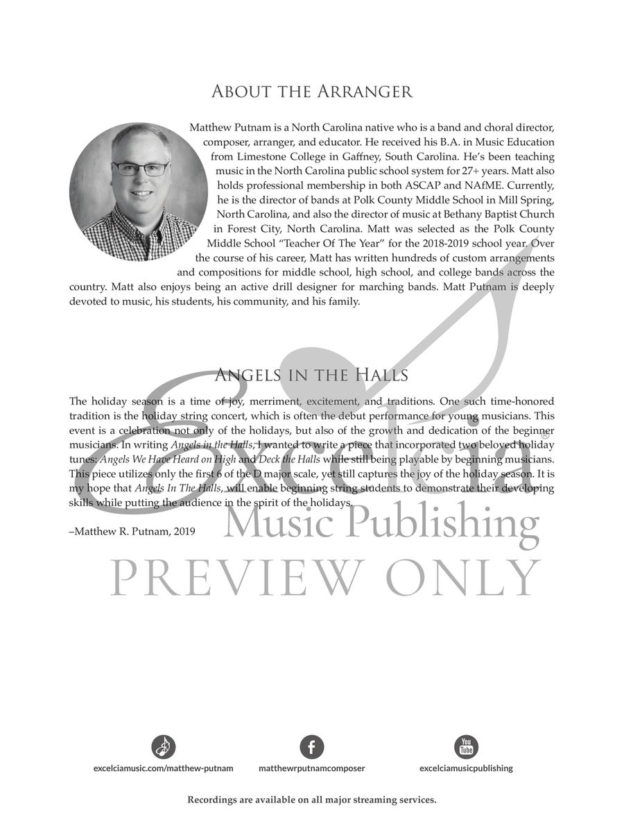 Angels in the Halls Angels in the Halls String Orchestra scores gallery preview page 3