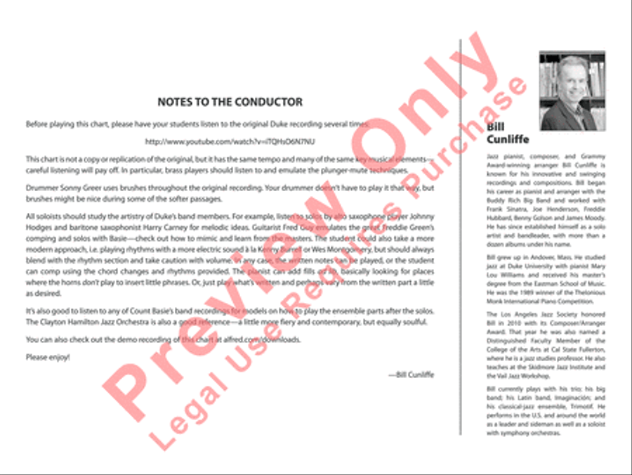 I Let a Song Go Out of My Heart Jazz Ensemble scores gallery preview page 3