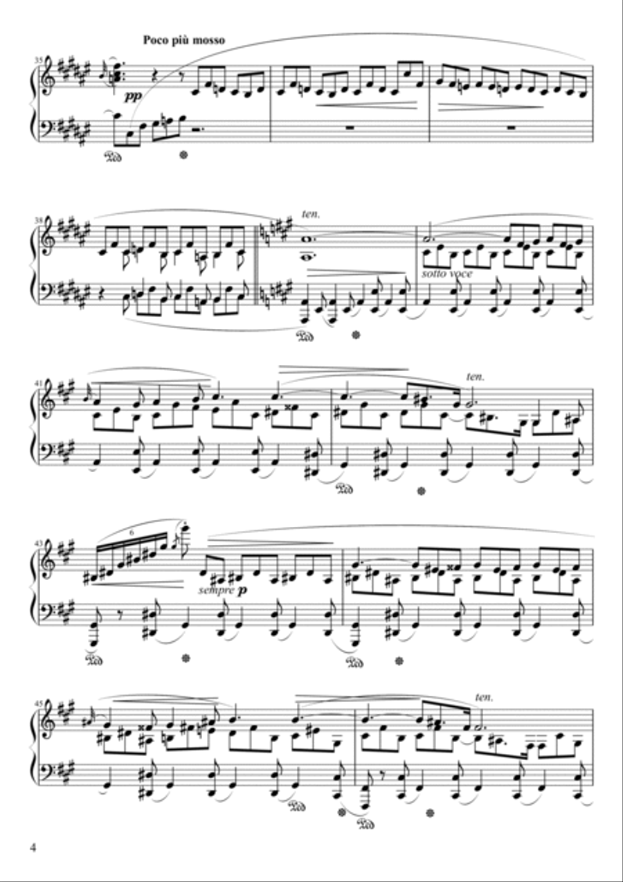 Barcarolle Opus 60 in F# Major Piano Solo scores gallery preview page 4