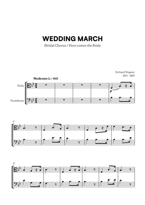 Richard Wagner - Wedding March (Here comes the Bride) (for Viola and Trombone)
