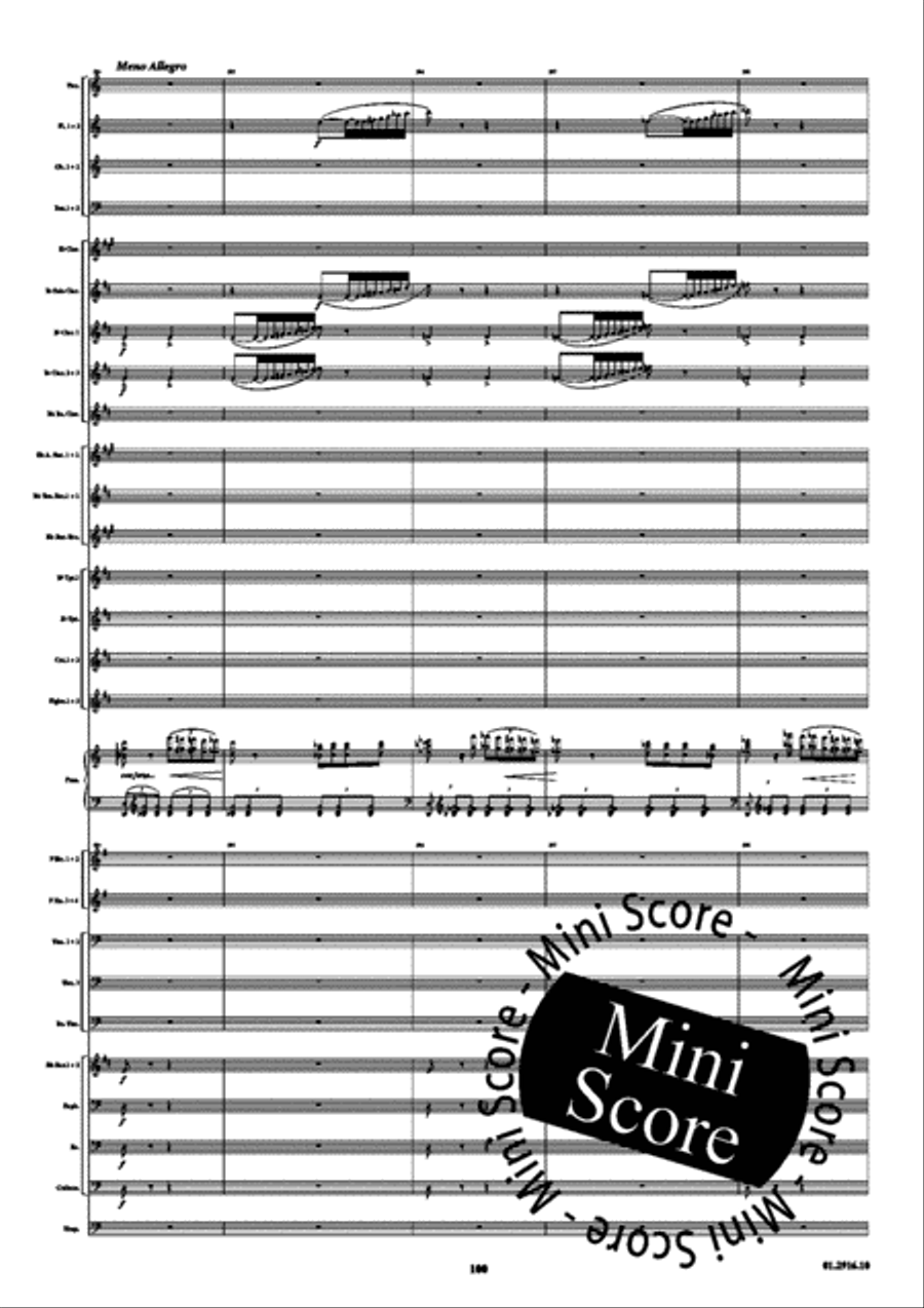 Piano Concerto opus 16 A Minor Concert Band scores gallery preview page 104