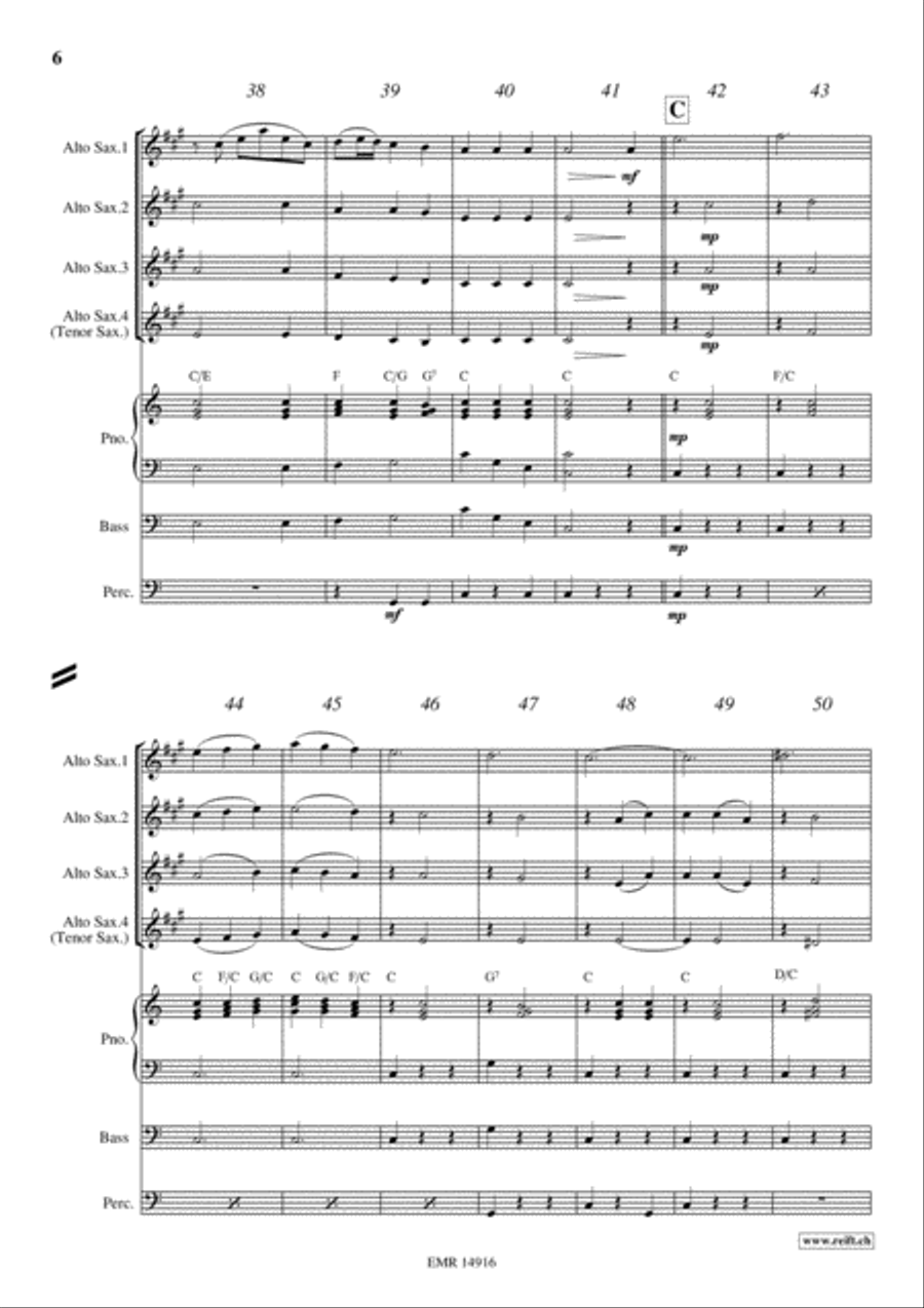 Plaisir d'Amour Alto Saxophone scores gallery preview page 6