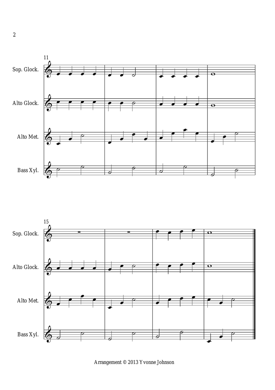 Jolly Old Saint Nicholas And Good King Wenceslas - For Orff Ensemble image number null