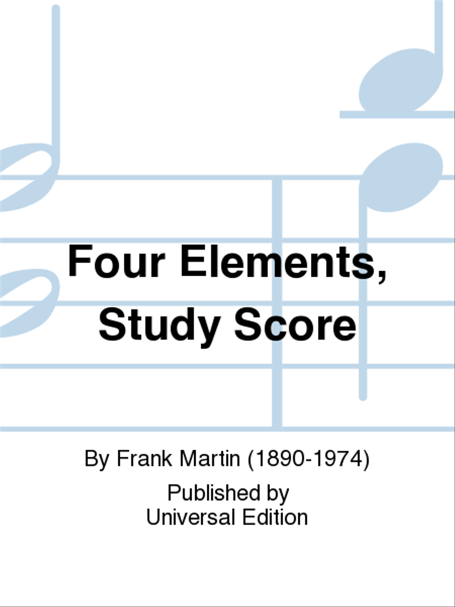 Four Elements, Study Score Study Score scores gallery preview page 1