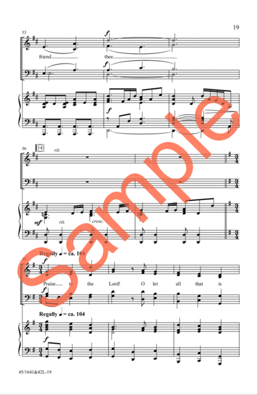 A Festival of Hymns SATB 4-Part scores gallery preview page 18