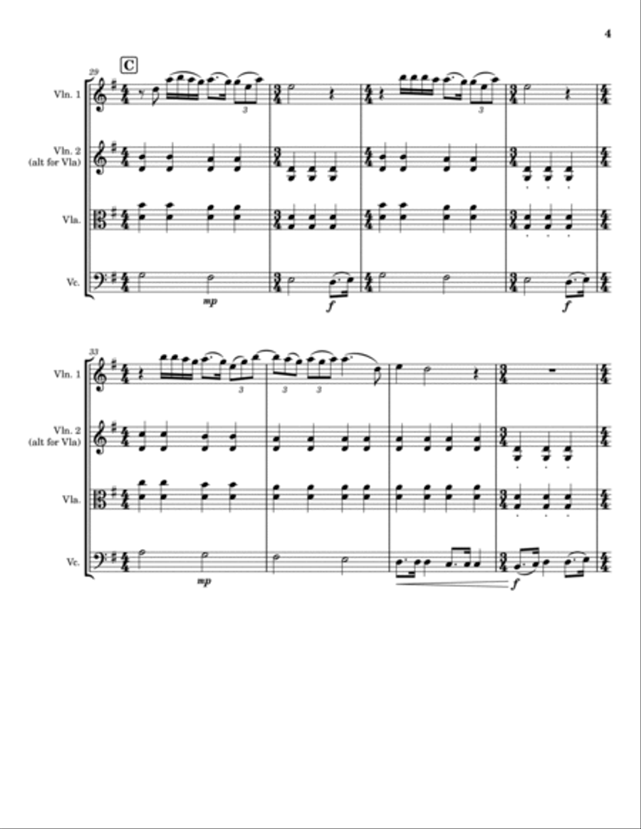 All You Need Is Love String Trio scores gallery preview page 4