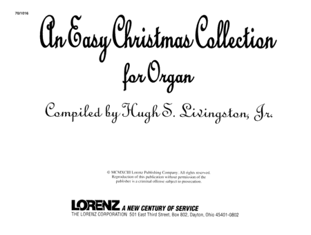 An Easy Christmas Collection for Organ