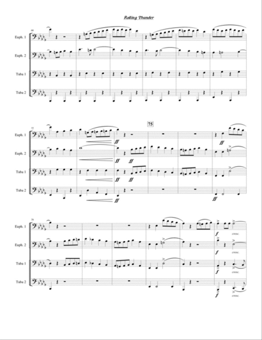 Rolling Thunder Chamber Music scores gallery preview page 5