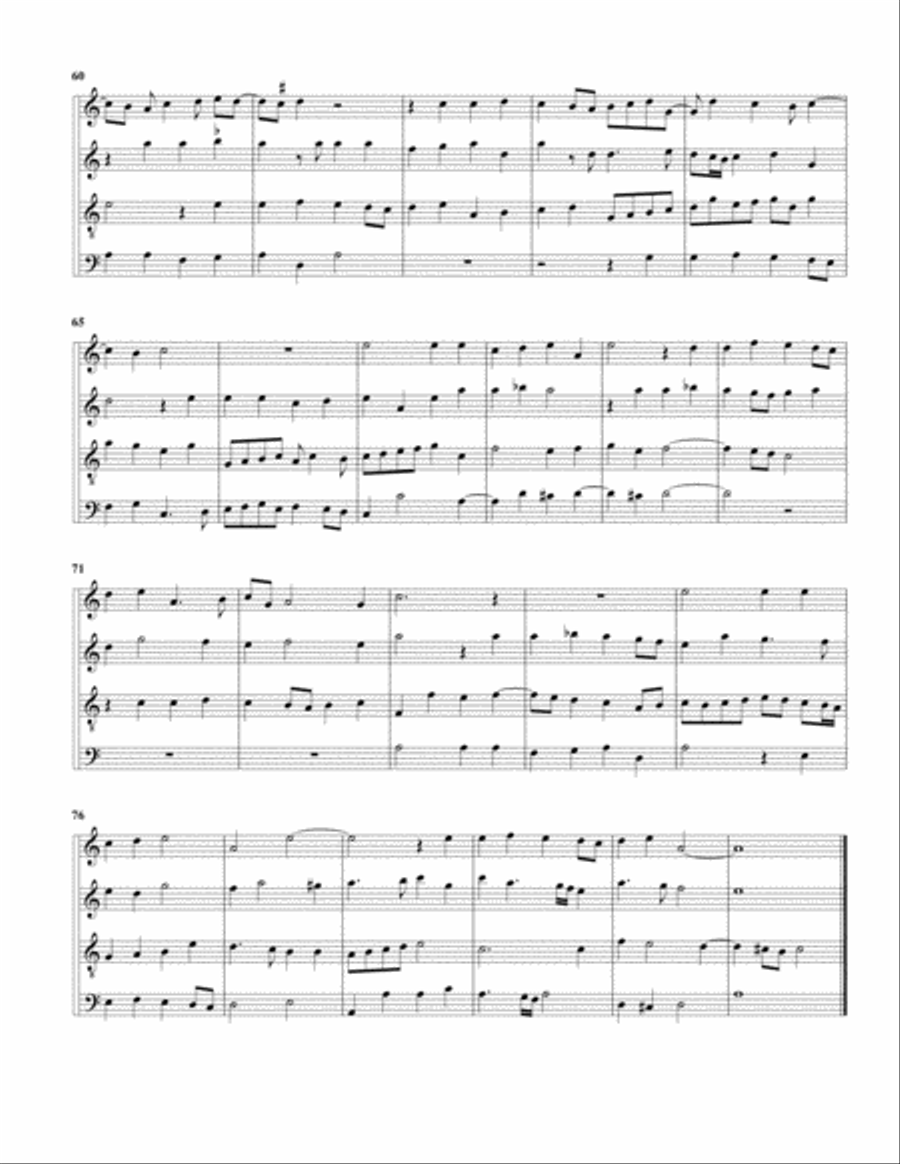 Ricercar del 9 tono (arrangement for 4 recorders) Recorder scores gallery preview page 4