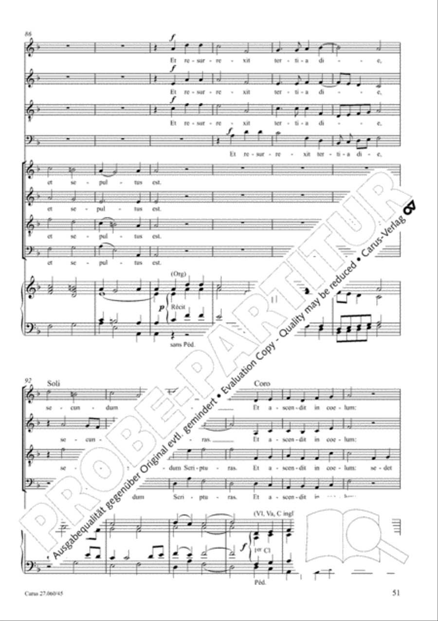 Messe a quatre voix Messe a quatre voix 4-Part scores gallery preview page 52
