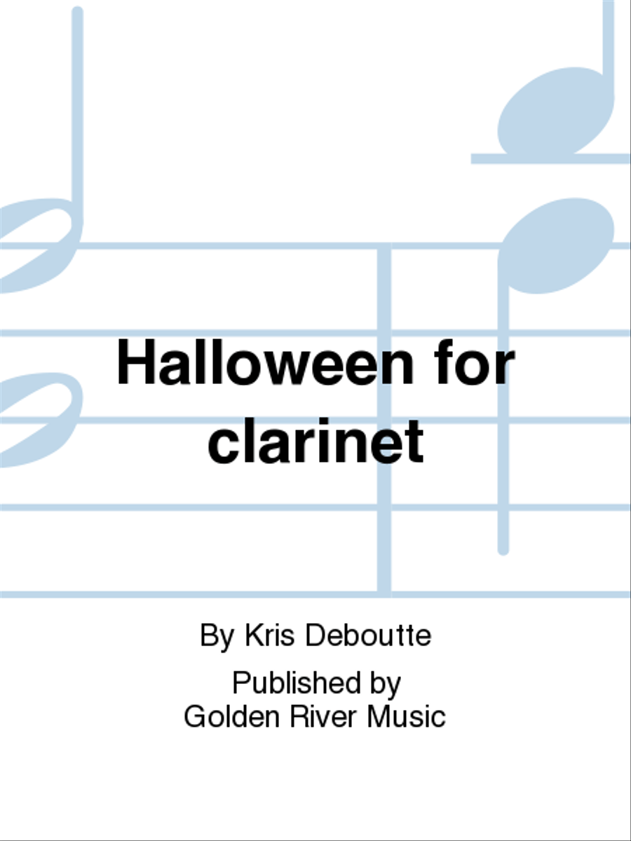 Halloween for clarinet Clarinet Solo scores gallery preview page 1