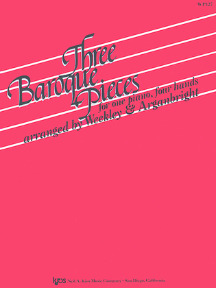 Book cover for Three Baroque Pieces