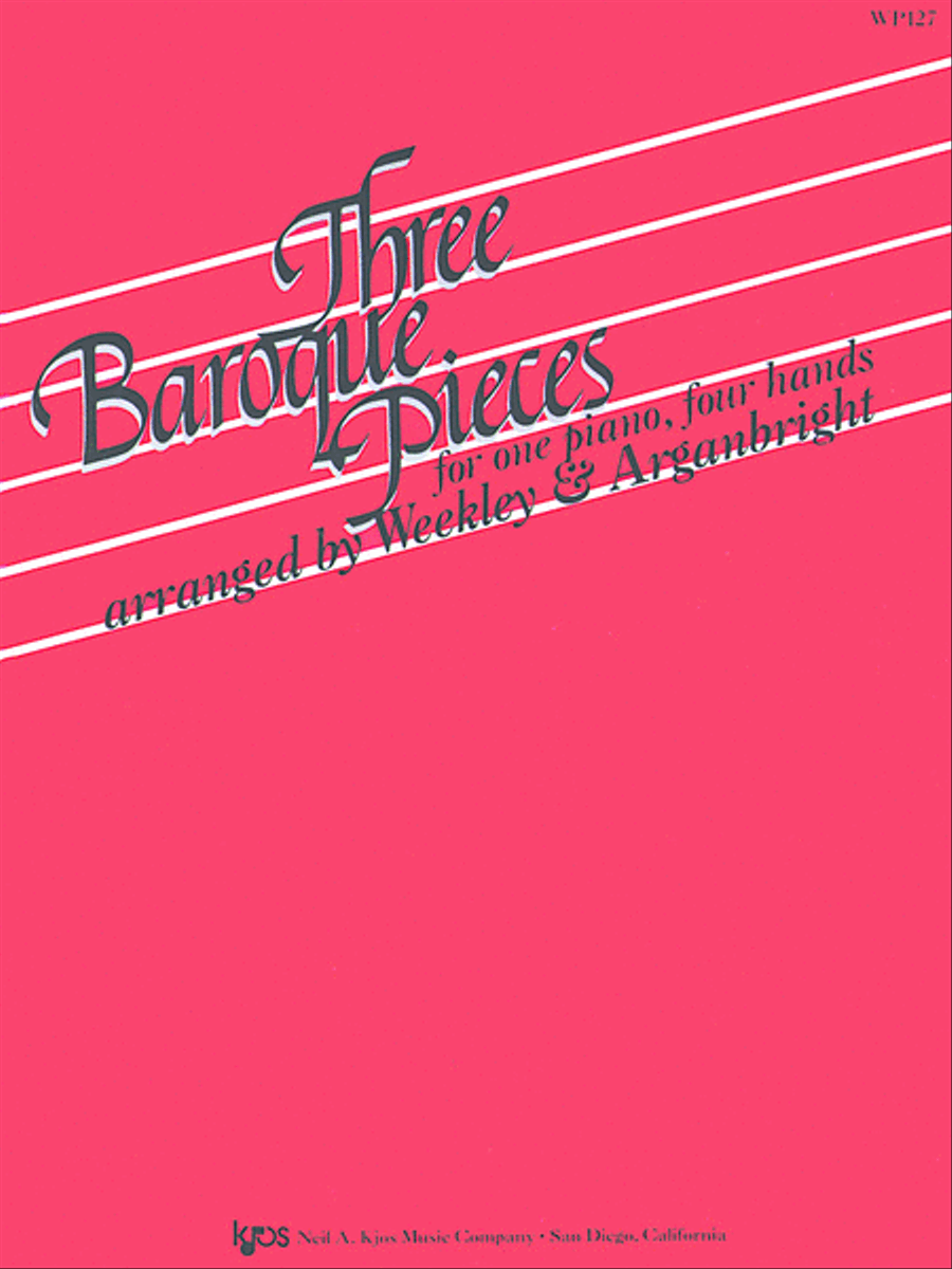 Book cover for Three Baroque Pieces