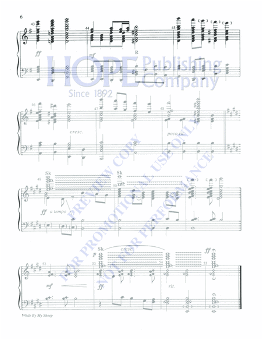 While by My Sheep 5-Octaves scores gallery preview page 6
