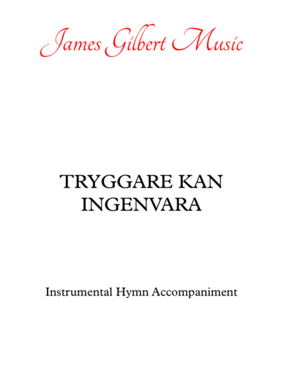 TRYGGARE KAN INGEN VARA (Children of the Heavenly Father) Small Ensemble scores gallery preview page 1