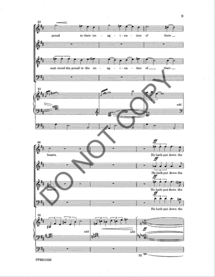 Magnificat and Nunc dimittis 4-Part scores gallery preview page 11