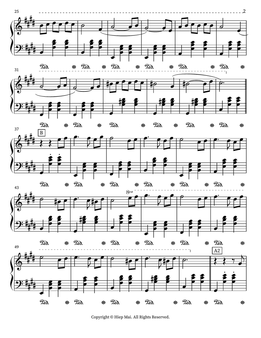 Waltz of Summer Love Waltz of Summer Love Piano scores gallery preview page 2