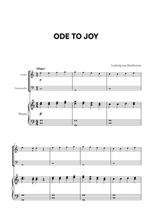 Beethoven - Ode to Joy for Violin, Cello and Piano