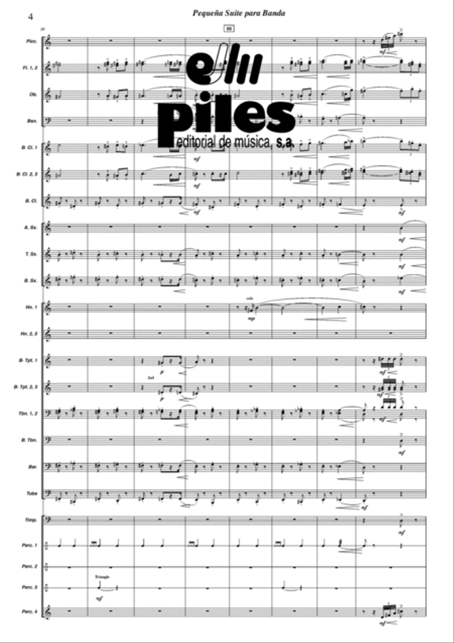 Pequena Suite para Banda Pequena Suite para Banda Concert Band scores gallery preview page 5